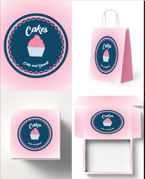 Delicious Cake Branding and Mockup Design